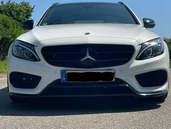 Weiß Gebraucht 2018 Mercedes C250 AMG line Kombi | 27.999 € (Teuer)