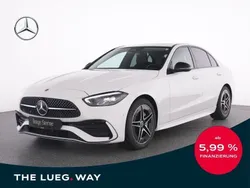 Unilack polarweiß Gebraucht 2024 Mercedes C220 AMG Limousine | 45.385 € (Fairer Preis)
