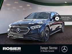 Schwarz / obsidianschwarz (metallic) Gebraucht 2023 Mercedes E220 AMG Limousine | 51.980 €