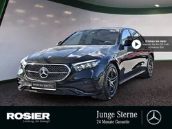 Schwarz / obsidianschwarz (metallic) Gebraucht 2023 Mercedes E220 AMG Limousine | 51.980 € (Etwas zu teuer)