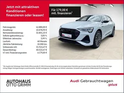 Weiß (gletscherweiß metallic) Gebraucht 2022 Audi e-tron S-Line SUV | 42.880 € (Fairer Preis)