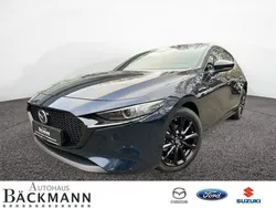 Blau (blau / deep crystal blue) Neu 2024 Mazda 3 Exclusive-Line Kleinwagen | 33.850 € (Fairer Preis)