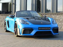 Blau Gebraucht 2024 Porsche Boxster Spyder Cabrio | 169.000 € (Teuer)