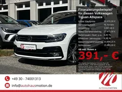 Pure white Gebraucht 2021 VW Tiguan Allspace R-line SUV | 30.970 € (Fairer Preis)
