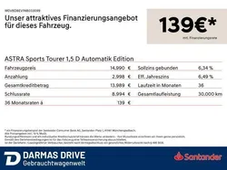 Blau Gebraucht 2022 Opel Astra Edition Kombi | 14.990 € (Guter Preis)