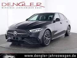 Obsidianschwarz metallic Gebraucht 2023 Mercedes C300 AMG line Limousine | 47.690 € (Etwas zu teuer)