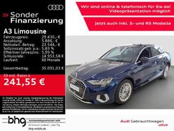 Navarrablau metallic Gebraucht 2024 Audi A3 Advanced Limousine | 29.430 € (Fairer Preis)
