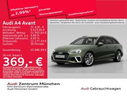 Distriktgrün metallic Gebraucht 2023 Audi A4 S-Line Kombi | 31.418 € (Superpreis)