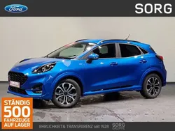 Blau, desert island blue metallic Gebraucht 2024 Ford Puma ST-Line SUV | 24.470 € (Superpreis)