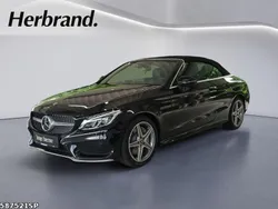 Schwarz Gebraucht 2018 Mercedes C300 AMG line Cabrio | 31.490 € (Fairer Preis)