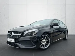 Schwarz Gebraucht 2018 Mercedes A200 AMG line Limousine | 17.999 € (Fairer Preis)