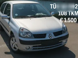 Silber Gebraucht 2002 Renault Clio II Kleinwagen | 1.000 € (Guter Preis)