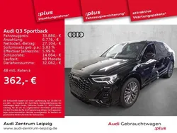 Mythosschwarz metallic Gebraucht 2021 Audi Q3 Sportback Ambiente SUV | 33.880 € (Etwas zu teuer)
