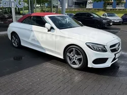 Polarweiss unilack Gebraucht 2017 Mercedes C200 AMG line Cabrio | 28.950 € (Fairer Preis)