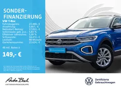 Blau (ravennablau metallic) Gebraucht 2023 VW T-Roc Style SUV | 22.940 € (Fairer Preis)