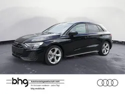Schwarz Gebraucht 2024 Audi A3 Sportback S-Line Limousine | 37.900 € (Fairer Preis)