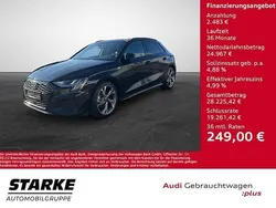 Mythosschwarz metallic Gebraucht 2023 Audi A3 S-Line | 27.450 € (Fairer Preis)