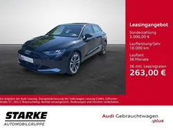 Navarrablau metallic Gebraucht 2023 Audi A3 Sportback Advanced Limousine | 36.470 € (Teuer)