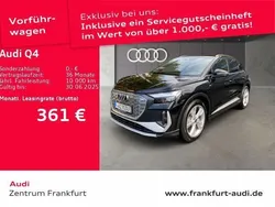 Mythosschwarz metallic Gebraucht 2024 Audi Q4 e-tron S-Line SUV | 37.930 € (Etwas zu teuer)