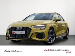 Gelb (pythongelb metallic) Gebraucht 2020 Audi A3 Sportback S-Line Limousine | 20.970 € (Fairer Preis)