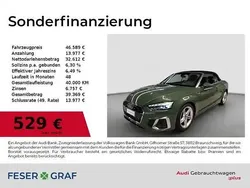 Distriktgrün metallic Gebraucht 2024 Audi A5 Cabriolet S-Line Cabrio | 46.589 € (Guter Preis)