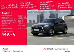 Mythosschwarz metallic/mythoss Gebraucht 2022 Audi Q5 SUV | 37.850 € (Superpreis)