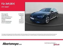 Schwarz Gebraucht 2024 Audi A3 Sportback S-Line Limousine | 42.989 € (Teuer)