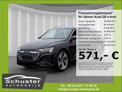 Mythosschwarz metallic Gebraucht 2023 Audi Q8 e-tron S-Line SUV | 49.980 € (Superpreis)