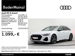Gletscherweiß metallic Gebraucht 2024 Audi RS6 Ambiente Kombi | 114.990 € (Guter Preis)