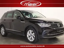 Deep black perleffekt Gebraucht 2021 VW Tiguan Life SUV | 22.900 € (Guter Preis)