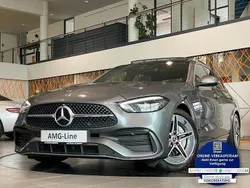 Grau Gebraucht 2021 Mercedes C300 AMG line Limousine | 39.980 € (Teuer)