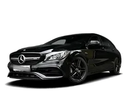 Schwarz Gebraucht 2018 Mercedes CLA45 AMG Shooting Brake AMG Kombi | 35.049 € (Etwas zu teuer)