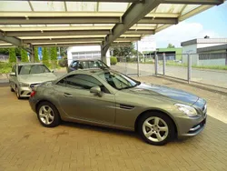 Palladiumsilber metalliclack Gebraucht 2014 Mercedes SLK200 Cabrio | 21.500 € (Fairer Preis)