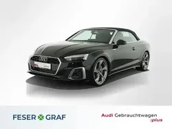 Mythosschwarz metallic/verdeck schwarz Gebraucht 2024 Audi A5 Cabriolet Ambiente Cabrio | 48.445 € (Fairer Preis)