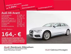 Florettsilber metallic Gebraucht 2020 Audi A6 Design Kombi | 30.245 € (Guter Preis)