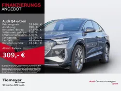 Taifungrau metallic Gebraucht 2022 Audi Q4 Sportback e-tron Ambiente SUV | 28.860 € (Superpreis)