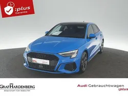 Blau Gebraucht 2023 Audi A3 Sportback S-Line Limousine | 32.460 € (Teuer)