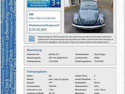 Blau Gebraucht 1971 VW Käfer Cabrio | 18.000 €