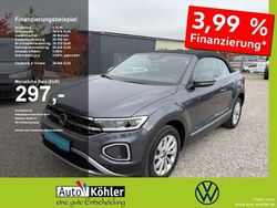 Rauchgrau metallic / titanschw Gebraucht 2023 VW T-Roc Cabriolet Style Cabrio | 26.640 € (Fairer Preis)