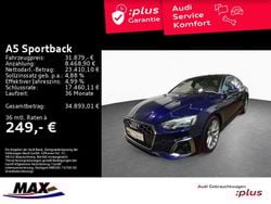 Schwarz Gebraucht 2022 Audi A5 S-Line Limousine | 31.879 € (Guter Preis)