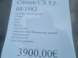 Schwarz Gebraucht 1983 Citroën CX Limousine | 3.900 €
