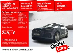 Blau Gebraucht 2022 Audi Q4 Sportback e-tron Performance SUV | 29.770 € (Guter Preis)