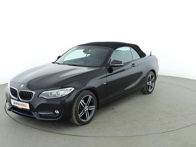 Gebraucht BMW 218 Sport Line 150 PS (110 kW) 2016 Schwarz Cabrio