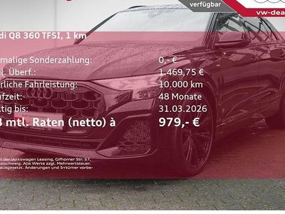 Neu Audi Q8 Comfort 490 PS (360 kW) 2026 Schwarz SUV