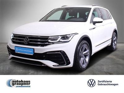 Weiss / pure white Gebraucht 2022 VW Tiguan R-line SUV | 30.888 € (Guter Preis)
