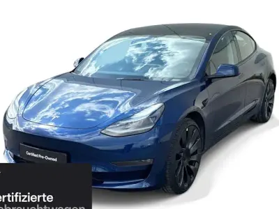 Usata Tesla Model 3 Performance 377 kW (513 CV) 2023 Blu Berlina