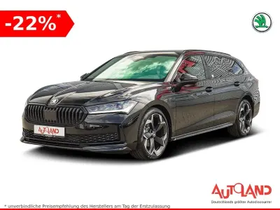 Neu Skoda Superb SportLine 150 PS (110 kW) 2025 Schwarz Kombi