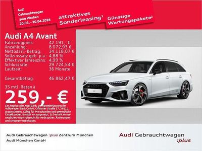 Gebraucht Audi A4 Competition 265 PS (194 kW) 2023 Gletscherweiß metallic Kombi