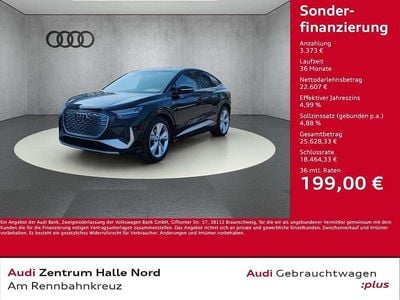 Gebraucht Audi Q4 Sportback e-tron S-Line 125 kW (170 PS) 2023 Mythosschwarz metallic SUV