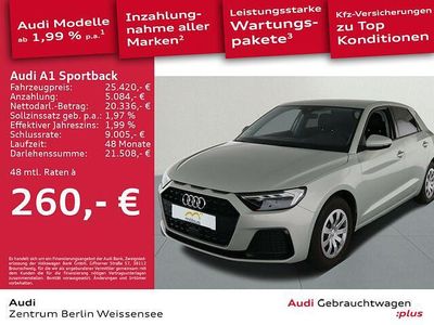 Gebraucht Audi A1 Sportback Advanced Plus 95 PS (69 kW) 2024 Tausilber metallic Kleinwagen